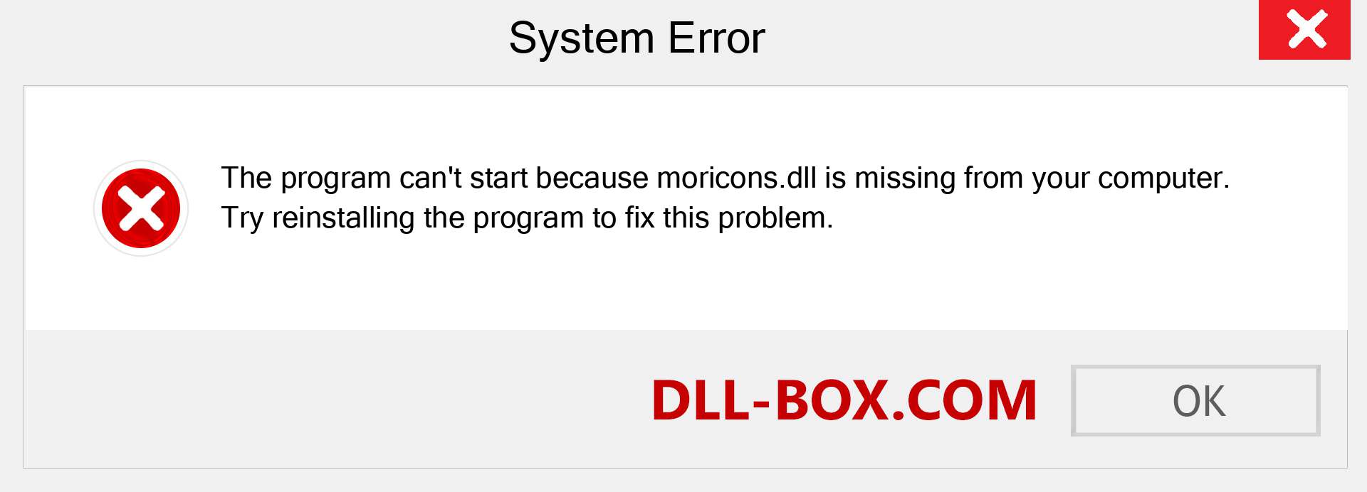  moricons.dll file is missing?. Download for Windows 7, 8, 10 - Fix  moricons dll Missing Error on Windows, photos, images